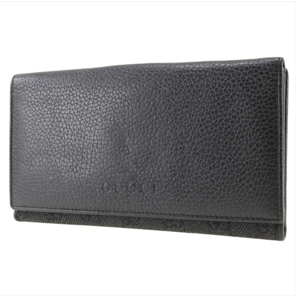 Gucci Black Long wallet 143391 Unisex 7.5" x 4"
